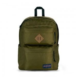 Mochila Para Portátil Jansport Double Break Verde | CO3225MA