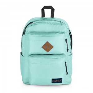 Mochilas Jansport Double Break Azules Verde Menta | CO3378GL