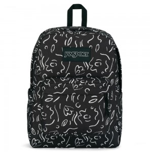 Mochilas Jansport SuperBreak® A Classic Pack Negras Blancas | CO3300CE