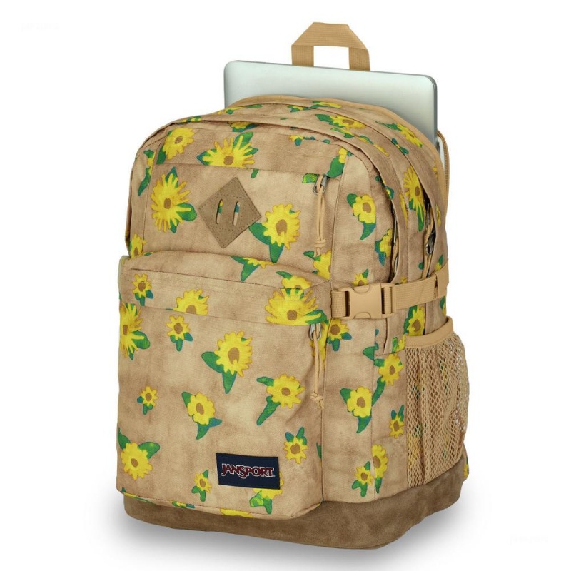 Mochila Para Portátil Jansport SUEDE CAMPUS Doradas | CO3154MA