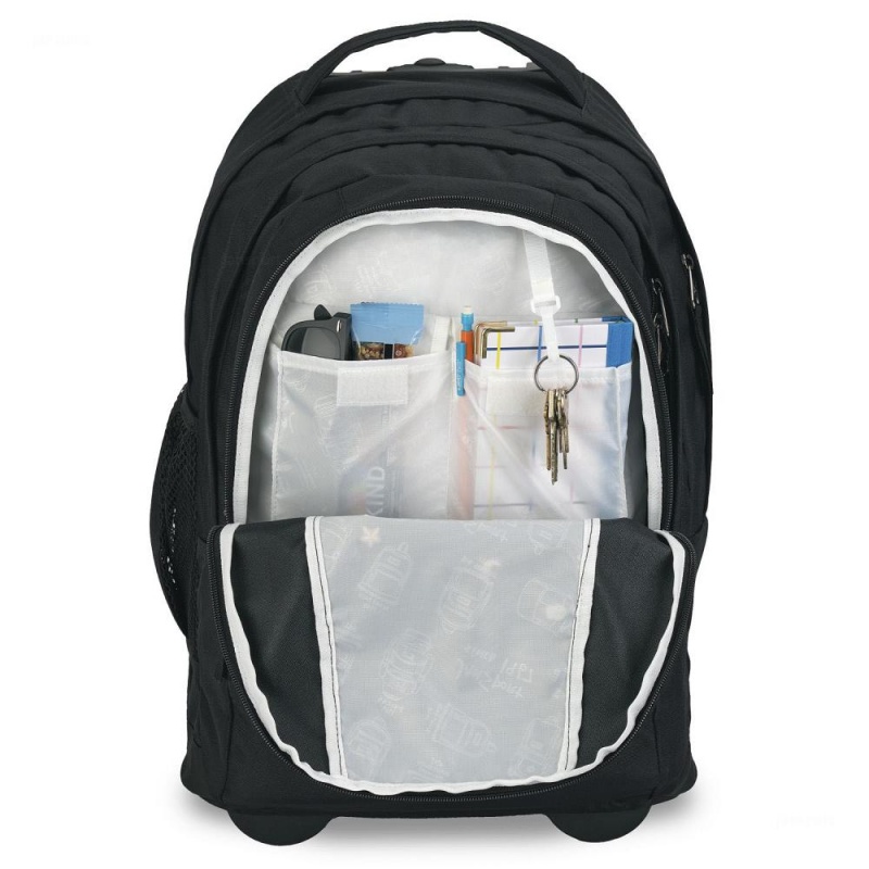 Mochilas Jansport Driver 8 Rolling Negras Doradas | CO3252NB