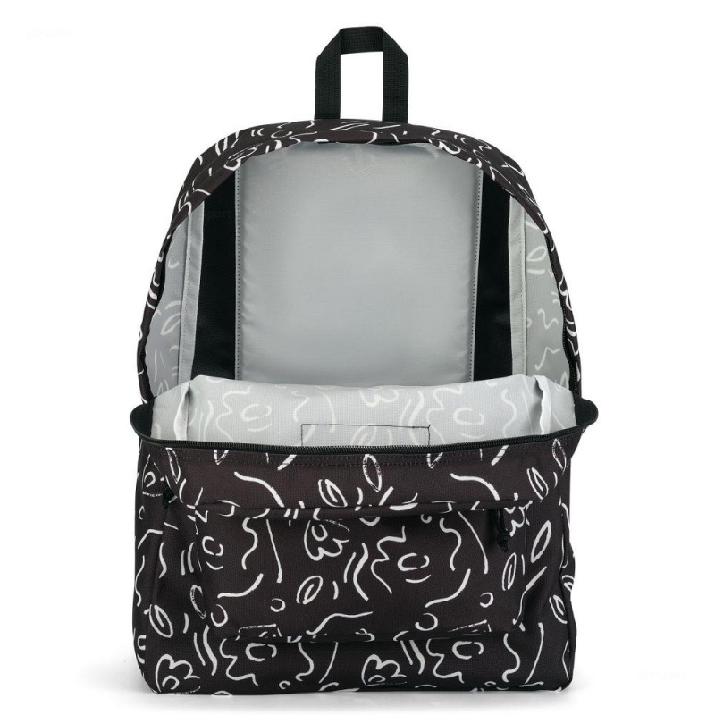 Mochilas Jansport SuperBreak® A Classic Pack Negras Blancas | CO3300CE