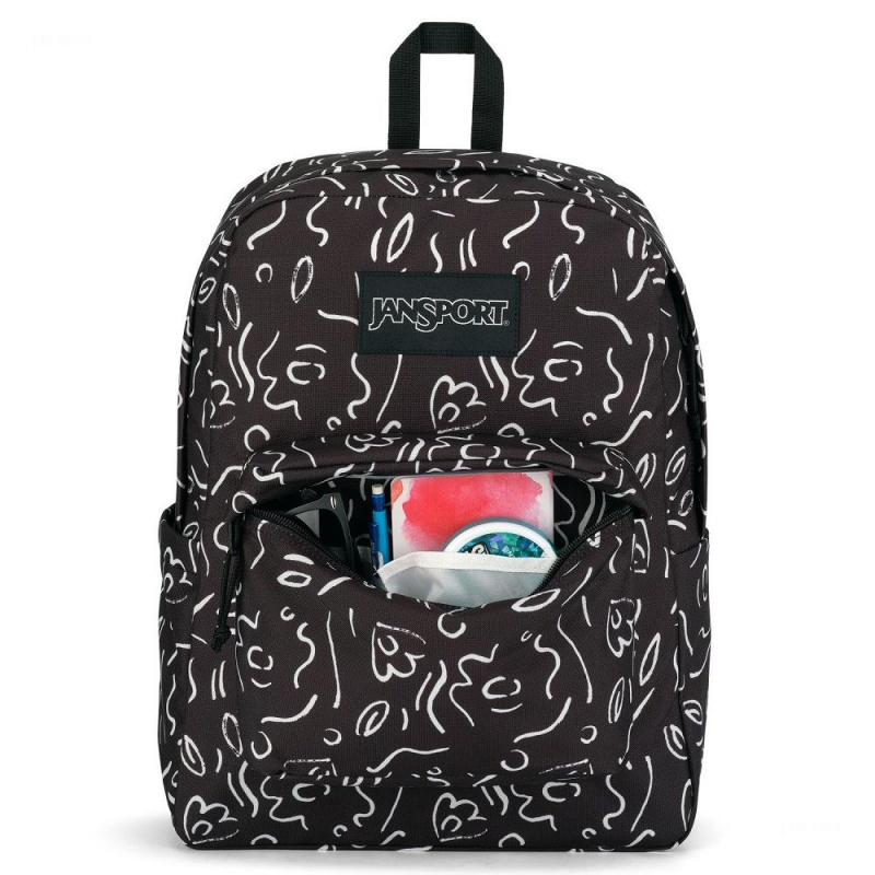 Mochilas Jansport SuperBreak® A Classic Pack Negras Blancas | CO3300CE