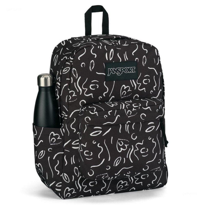 Mochilas Jansport SuperBreak® A Classic Pack Negras Blancas | CO3300CE